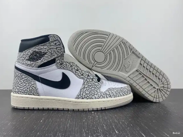 Boostmaster lin High OG White DZ5485-052 Air Jordan 1 Cement 0531